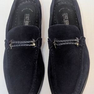 Men's Black Suede Loafers